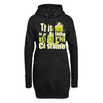 Drôle de conception de gâteau au citron - Sweat-shirt à capuche long Femme - noir - Devant