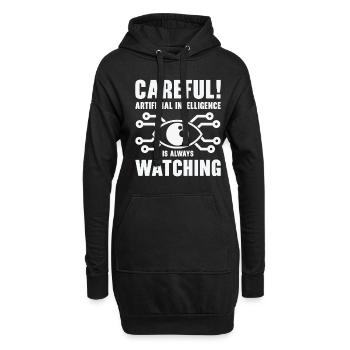 Künstliche Intelligenz Programmierung - Hoodie-Kleid - Schwarz - Vorne