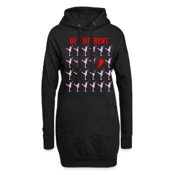 Hockey Girl Damen! Frauen Eishockey - Hoodie-Kleid - Schwarz - Vorne