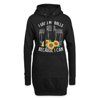 Canning Season I grab my Balls Homesteader Food - Hoodie-Kleid - Schwarz - Vorne