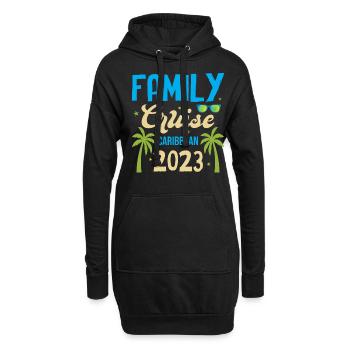 Family Vacation 2023 - Family Cruise Caribbean 202 - Hoodie-Kleid - Schwarz - Vorne