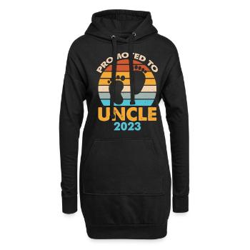 Promu à tante 2023 Retro Sunset - Sweat-shirt à capuche long Femme - noir - Devant
