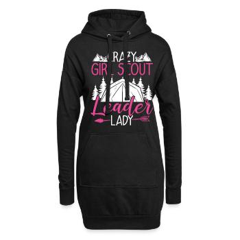 Scouting Girl Scout Leader Lady Scouting Team - Hoodie-Kleid - Schwarz - Vorne