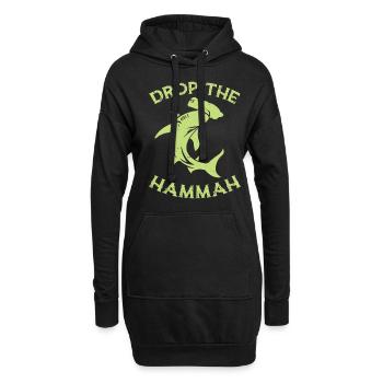 Drop The Hammah Hammerhead Shark Meeresbiologe - Hoodie-Kleid - Schwarz - Vorne