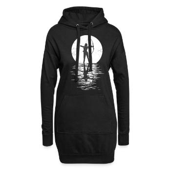 Bogensport Bogenschütze Bogenschießen Pfeil Bogen - Hoodie-Kleid - Schwarz - Vorne