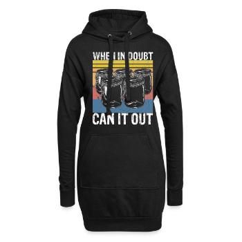 Homesteading Canning Season Homegrown Food - Hoodie-Kleid - Schwarz - Vorne