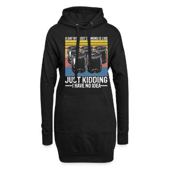 Homestead Canning Season I have no Idea Food - Hoodie-Kleid - Schwarz - Vorne