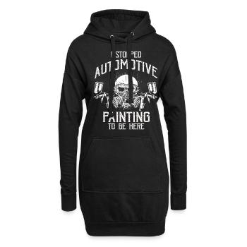 Car Painter I stopped Automotive to be here - Hoodie-Kleid - Schwarz - Vorne