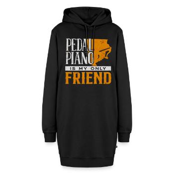 Pianiste, professeur de piano, pianiste, - Sweat-shirt à capuche long Femme - noir - Devant