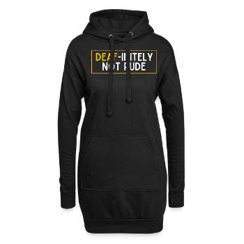 Fierté sourde, audiologiste, orthographe des doigts - Sweat-shirt à capuche long Femme - noir - Devant