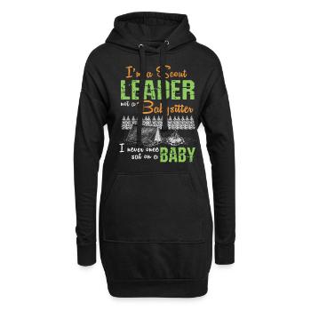 Scout Leader not a Babysitter Girl Group Boy Scout - Hoodie Dress - black - Front