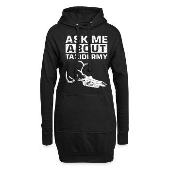 Taxidermiste Cadavres d’animaux Posez-moi des questions sur - Sweat-shirt à capuche long Femme - noir - Devant