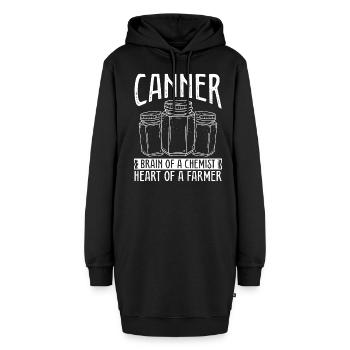 Canning Food Perserve Homesteading Season - Hoodie-Kleid - Schwarz - Vorne