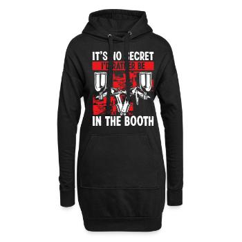 Peinture automobile Be in the Booth Vehicle - Sweat-shirt à capuche long Femme - noir - Devant