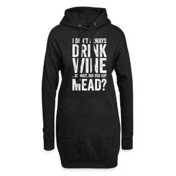 Honigwein Met Hausbrauer Viking Renaissance - Hoodie-Kleid - Schwarz - Vorne