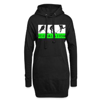 Équipe de hockey sur glace, club, club, entraîneur-joueur fan - Sweat-shirt à capuche long Femme - noir - Devant