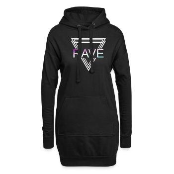 Rave Techno House Party EDM Festival Goa Electro - Sweat-shirt à capuche long Femme - noir - Devant