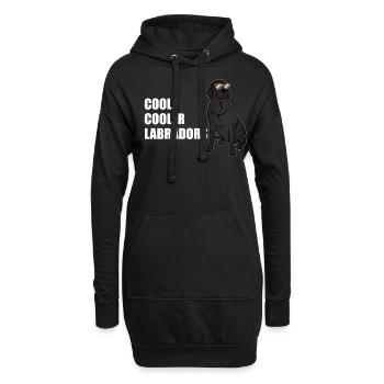 Labrador Retriever Spruch Hundeliebhaber Geschenk - Hoodie-Kleid - Schwarz - Vorne