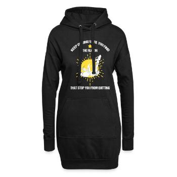 Hacke Operator und Schwermaschinenführer - Hoodie-Kleid - Schwarz - Vorne