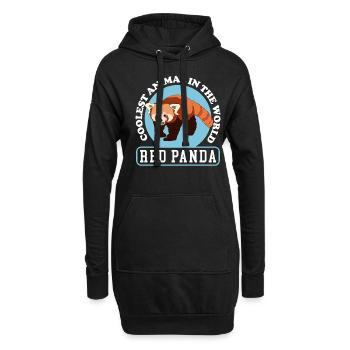 Roter Panda Red Panda Rote Pandas Geschenk - Hoodie-Kleid - Schwarz - Vorne
