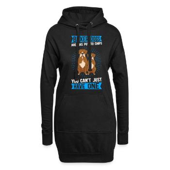 Boxer Dog Dog Propriétaire German Boxer Cadeau - Sweat-shirt à capuche long Femme - noir - Devant