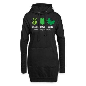 Hebral palsy, cerebral palsy consciousness - Hoodie Dress - black - Front