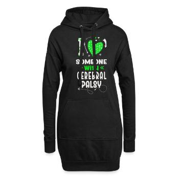 Hebral palsy, cerebral palsy consciousness - Hoodie Dress - black - Front