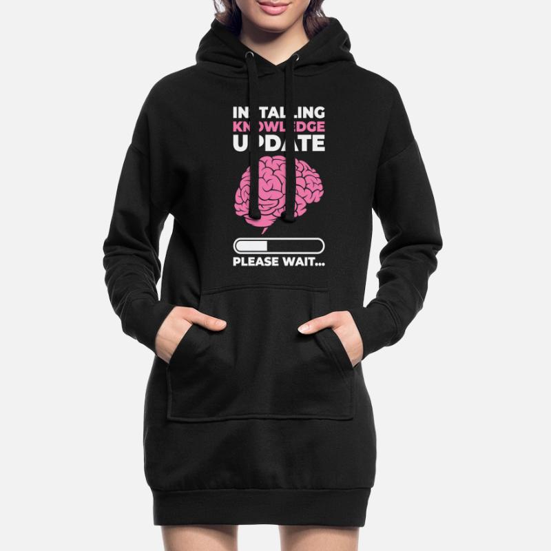 Installing Knowledge Update Student Brain Loading Hoodie Dress