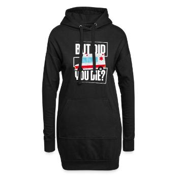 Krankenwagentechniker Sanitäter Medizinische Emt - Hoodie-Kleid - Schwarz - Vorne