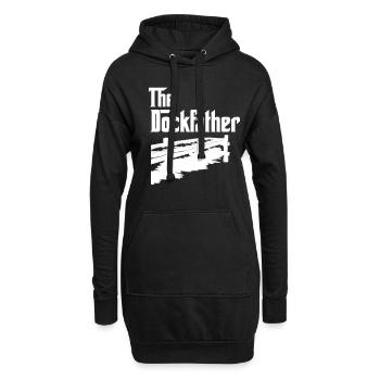 Conception de plongée à quai pour le saut de chien et le chien de quai - Sweat-shirt à capuche long Femme - noir - Devant