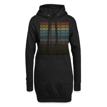 Schieder-Schwalenberg Stadt Retro Vintage - Hoodie-Kleid - Schwarz - Vorne