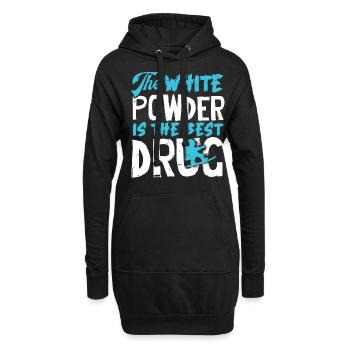 Snowboarders, Vacances snowboard, Équipement de snowboard - Sweat-shirt à capuche long Femme - noir - Devant