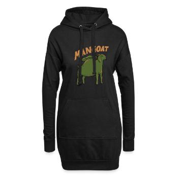 Tiernahrung Mago Fruit "magoat" Ziege - Hoodie-Kleid - Schwarz - Vorne