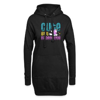 Netter Aber Gefährlicher - Hoodie-Kleid - Schwarz - Vorne
