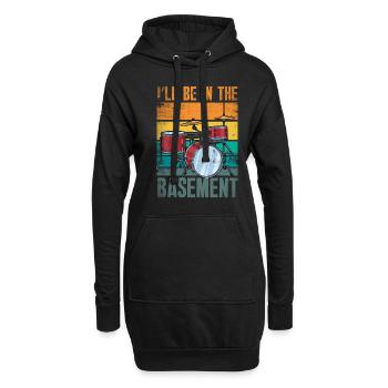 Schlagzeug Schlagzeuger Geschenk - Hoodie-Kleid - Schwarz - Vorne