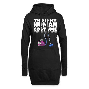 Staubsauger Reinigung Reinigungskraft Geschenk - Hoodie-Kleid - Schwarz - Vorne