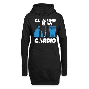 Staubsauger Reinigung Reinigungskraft Geschenk - Hoodie-Kleid - Schwarz - Vorne