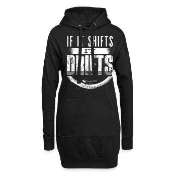 Driften, Autotyp, Autoliebhaber, Autotuning - Hoodie-Kleid - Schwarz - Vorne