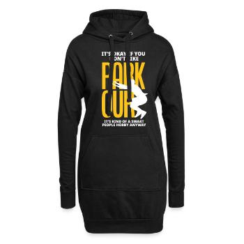 Lustiges Parkourläufer Freerunner Geschenk - Hoodie-Kleid - Schwarz - Vorne