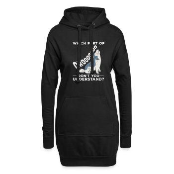 Rauque - Sweat-shirt à capuche long Femme - noir - Devant
