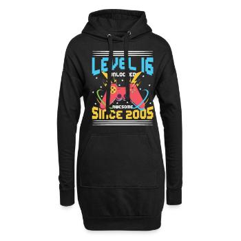 J’ai deux titres Brother et Gamer - Sweat-shirt à capuche long Femme - noir - Devant