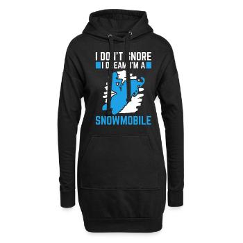 Rêve, je suis un - Sweat-shirt à capuche long Femme - noir - Devant