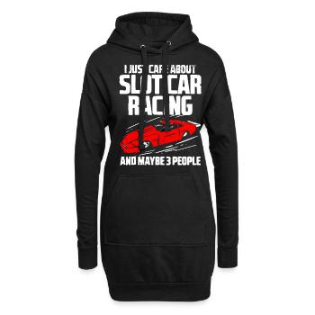 Slot Car Racing - Hoodie-Kleid - Schwarz - Vorne