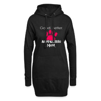 Appenzeller - Hoodie-Kleid - Schwarz - Vorne
