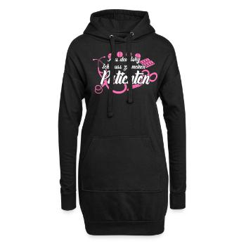 Krankenschwester Krankenpflegerin - Hoodie-Kleid - Schwarz - Vorne