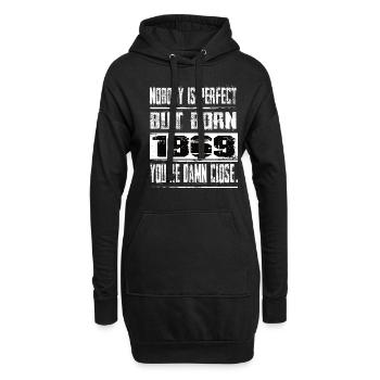 Niemand Is Perfekt Aber geboren 1969 Geburtstag - Hoodie-Kleid - Schwarz - Vorne