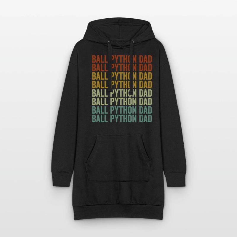 Kugelpython Papa Kugelpython Schlange Papa Hoodie-Kleid