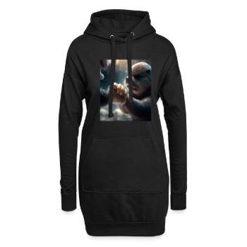 Otter Lovers Cute Sea Otter Pet - Hoodie-Kleid - Schwarz - Vorne