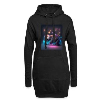 Propriétaires d’animaux de compagnie Otter Funny Sleepyhead Otter - Sweat-shirt à capuche long Femme - noir - Devant