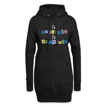 Sensibilisation à la dyslexie Traitement de la dyslexie - Sweat-shirt à capuche long Femme - noir - Devant